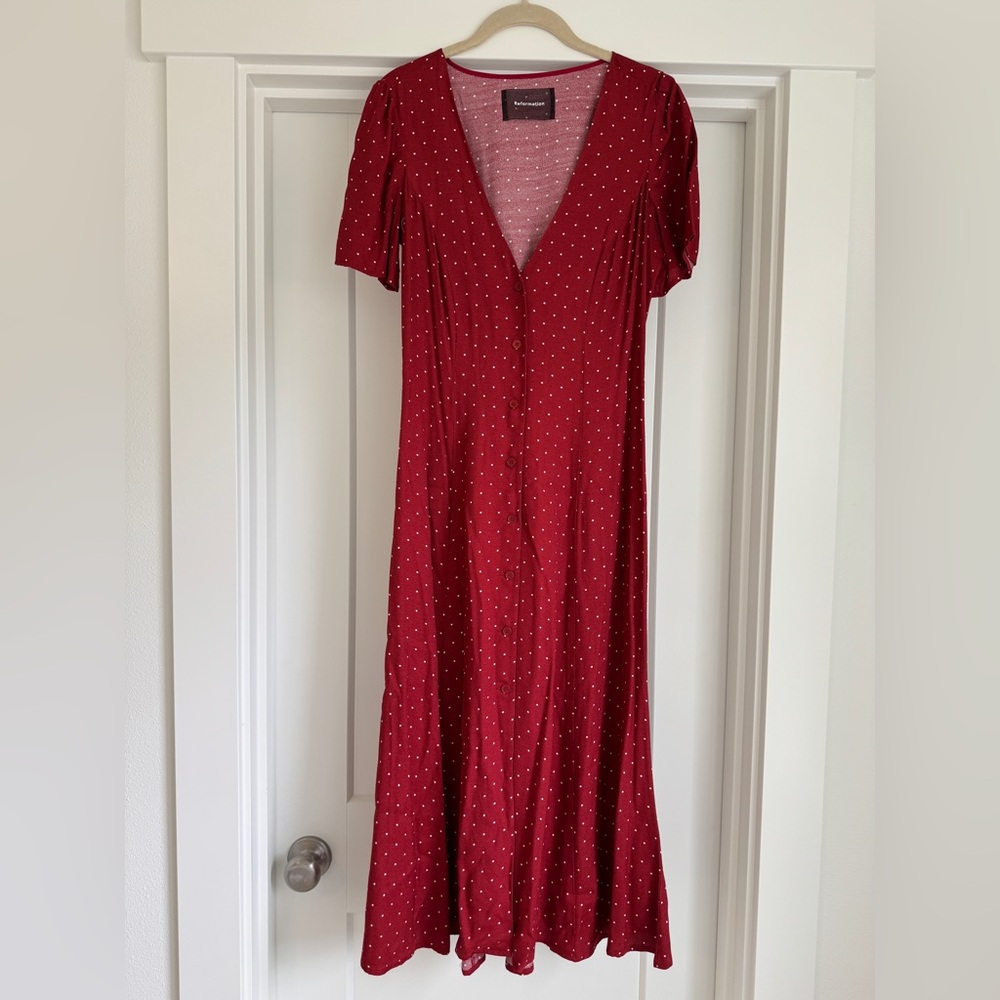 Reformation Polka Dot Dress